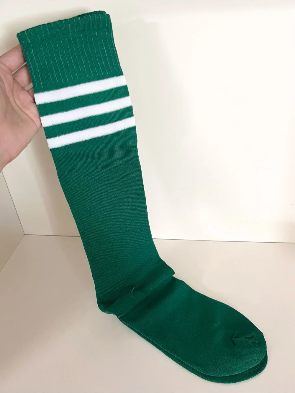 Green knee high socks